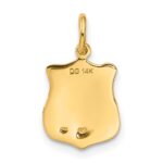 14k POLICE Badge Charm - Image 3