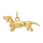 14k 3-D Dachshund Dog Charm - Image 3