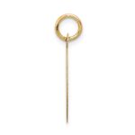 14K HAPPY ANNIVERSARY with Hearts 16mm Engravable Disc Charm - Image 2