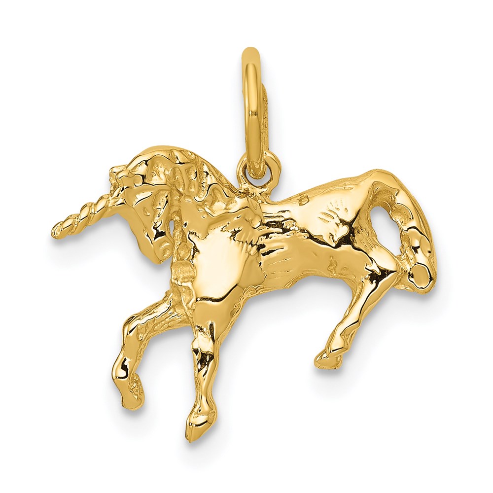 A4704_L.jpg 14k Unicorn Charm - Image 1