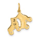 14k Roller Skates Charm - Image 3