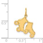 14k Roller Skates Charm - Image 4
