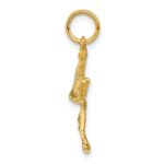 14k Solid 3-D Stork Charm - Image 2