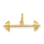 14K 3-D Barbell Charm