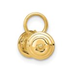14K 3-D Barbell Charm - Image 2