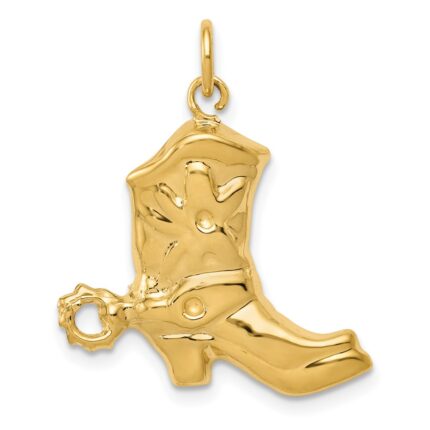 14k Boot with Spur Charm