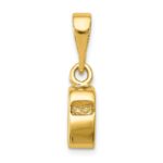 14K 3-D Sports Whistle Pendant