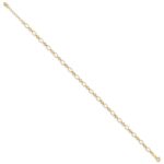 14k Fancy Figaro Link Plus Extender - Total Anklet - Image 2