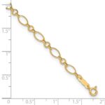 14k Fancy Figaro Link Plus Extender - Total Anklet - Image 4