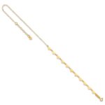 14K Hearts and Oval Links Plus Extender - Total Anklet - Image 7