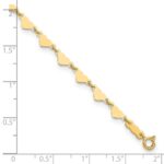 14K Hearts and Oval Links Plus Extender - Total Anklet - Image 5