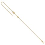 14K Polished Arrow Plus Extender - Total Anklet - Image 4