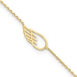 14K Cut-out Wing Plus Extender - Total Anklet