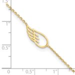 14K Cut-out Wing Plus Extender - Total Anklet - Image 4