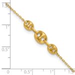 14K Fancy Mariner Link Plus Extender - Total Anklet - Image 5