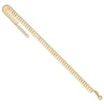 14K Polished Fancy Dangles Plus Extender - Total Anklet - Image 7