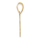 14k Polished Number 2 Pendant - Image 2