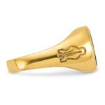 IBGoodman 14k Men's Polished and Grooved with Oval Onyx Blue Lodge Master Masonic Ring - Image 7