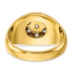 IBGoodman 14k Two-Tone 1 carat Lab Grown Diamond VS/SI+ G+ Complete Men's Cluster Ring - Image 5