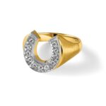 10k Two-Tone Fancy Ring Mounting - Image 9