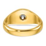 14k IBGoodman Men's 1/4 carat Diamond Complete Ring - Image 7