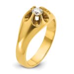 14k IBGoodman Men's 1/4 carat Diamond Complete Ring - Image 8