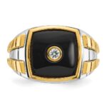 10k Two-Tone Fancy Ring Mounting - Image 6