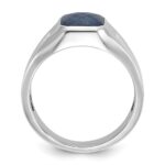10kw IBGoodman Men's Sapphire Doublet Stone and Diamond Complete Ring - Image 2