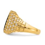 14k IBGoodman Men's Onyx and 1/2 carat Diamond Nugget Complete Ring - Image 5