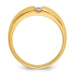 14k IBGoodman Men's 1/5 carat Diamond Complete Ring - Image 2