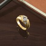 IBGoodman 14k with White Rhodium 1/5 carat Lab Grown Diamond VS/SI+ G+ Complete Polished and Satin Men's Ring - Image 7