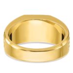 14k Two-tone IBGoodman Men's 1/2 carat Diamond Complete Ring - Image 7