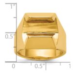 IBGoodman 14k Polished 8.3 mm Diamond Center Men's Ring Mounting - Image 3