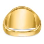 IBGoodman 10k Men's Polished and Textured Blue Lodge Master Masonic Ring Mounting - Image 7