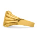 14k IBGoodman 12x10mm Men's Signet Ring - Image 5