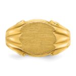 14k IBGoodman 12x10mm Men's Signet Ring - Image 6