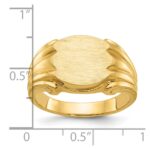 14k IBGoodman 12x10mm Men's Signet Ring - Image 3