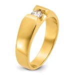 14k IBGoodman Men's 1/3 carat Diamond Complete Ring - Image 8