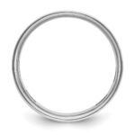 14k White Gold IBGoodman Men's Satin Cross Ring Mounting - Image 2