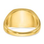 14k IBGoodman 14x14mm Men's Cushion Signet Ring - Image 5