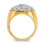 IBGoodman 14k Two-Tone 3 carat Lab Grown Diamond VS/SI+ G+ Complete Men's Cluster Ring - Image 2