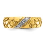 14k IBGoodman Men's Diamond Nugget Ring Mounting - Image 6