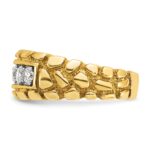 14k IBGoodman Men's Diamond Nugget Ring Mounting - Image 5