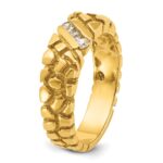 14k IBGoodman Men's Diamond Nugget Ring Mounting - Image 8