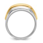 14k Two-tone IBGoodman Men's Diamond Ring Mounting - Image 2