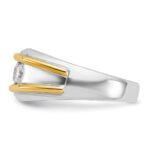 14k Two-tone IBGoodman Men's Diamond Ring Mounting - Image 5