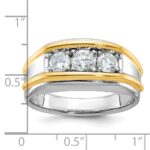 14k Two-tone IBGoodman Men's Diamond Ring Mounting - Image 3