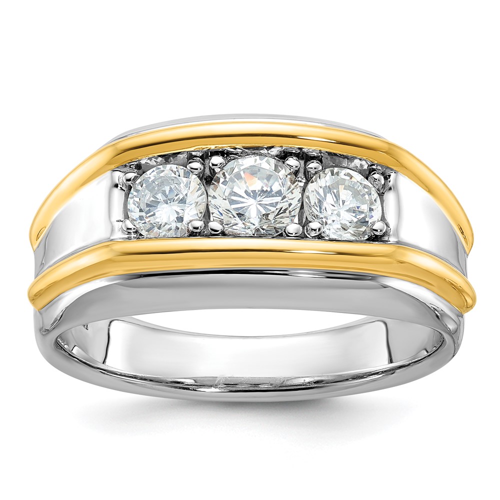 B63174-4WYAA.jpg 14k Two-tone IBGoodman Men's Diamond Ring Mounting - Image 1