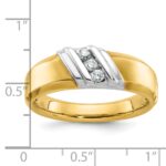 IBGoodman 14k Two-tone Polished Men's Ring Mounting - Image 3