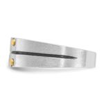 14k Two-tone IBGoodman Men's Polished and Satin Diamond Ring Mounting - Image 5